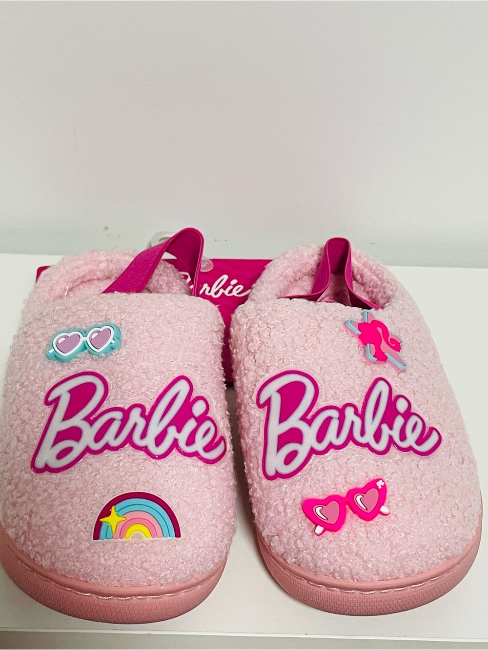 Mattel Barbie Pink Plush Kids One-Piece Footies